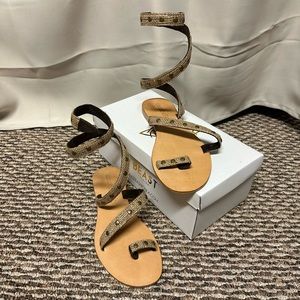 Ankle Wrapped Sandals